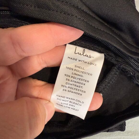 Lulus Sultry Whimsy Black Lace Off-the-Shoulder Bodysuit, Small, 2495831 - Picture 7 of 8